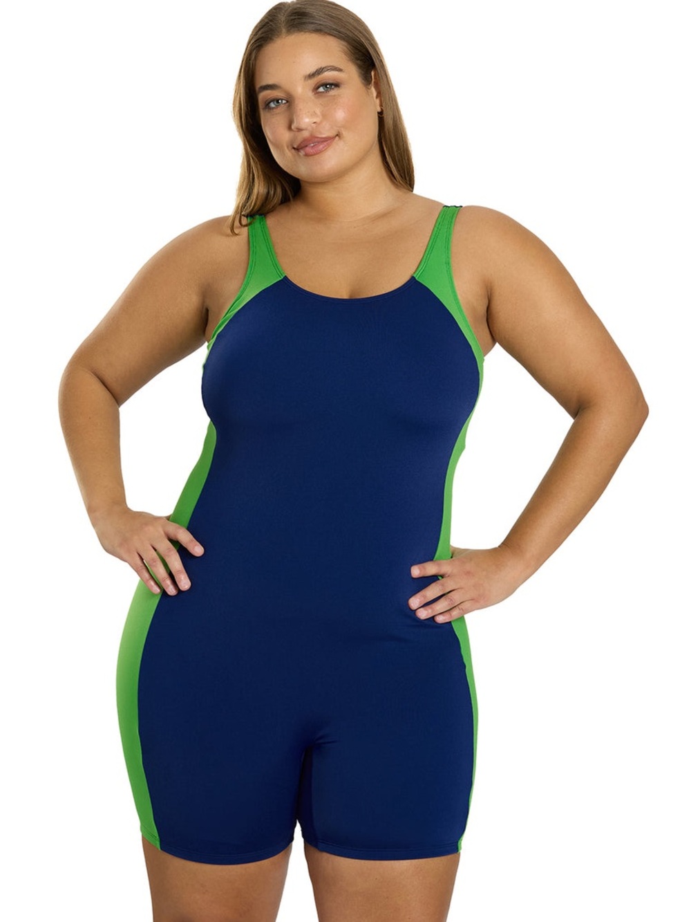 Sporti HydroLast Chlorine Resistant Scoop Back Unitard Swimsuit 22W NWT